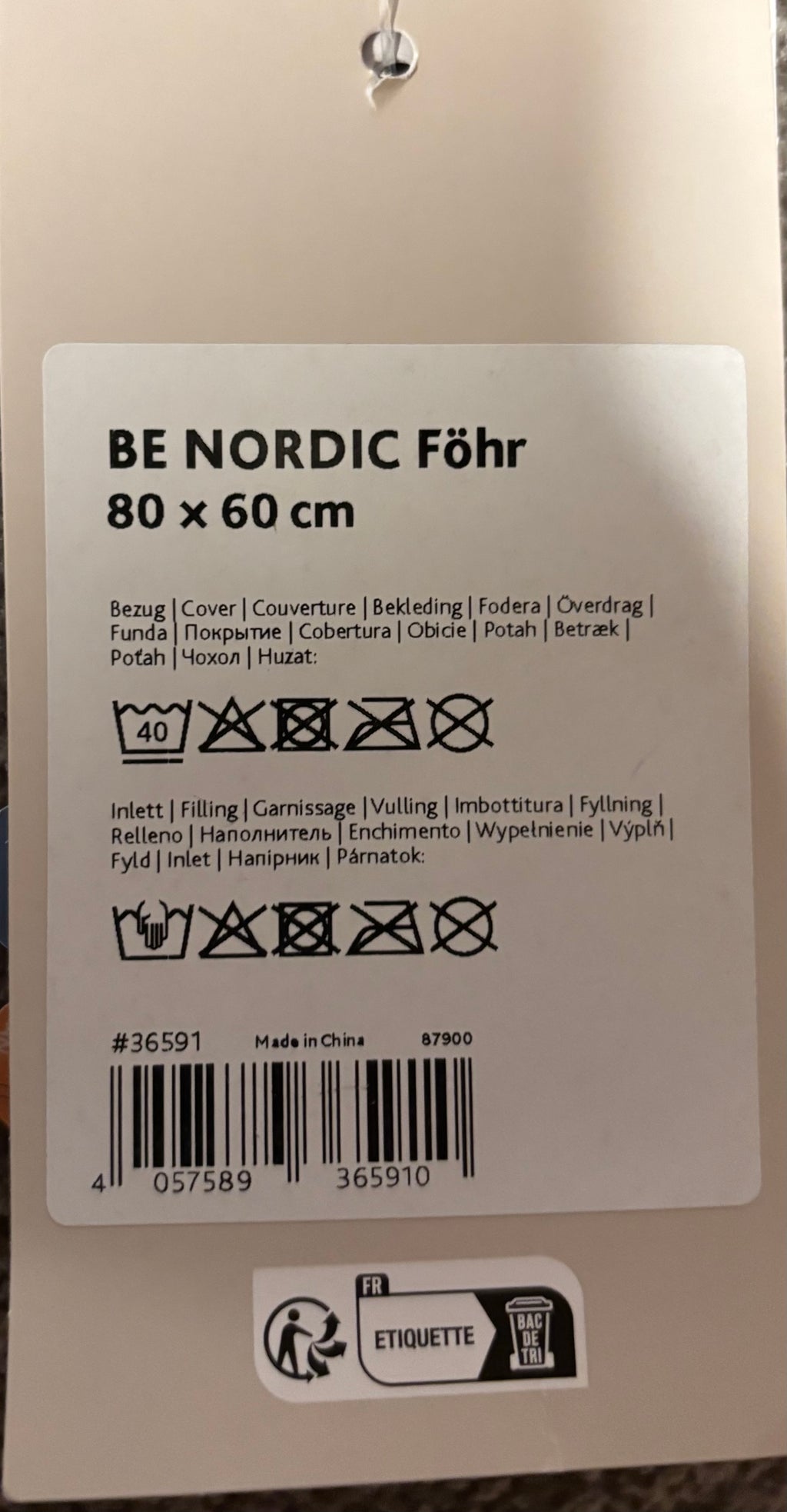 Hundeseng Be Nordic Føhr 80x60