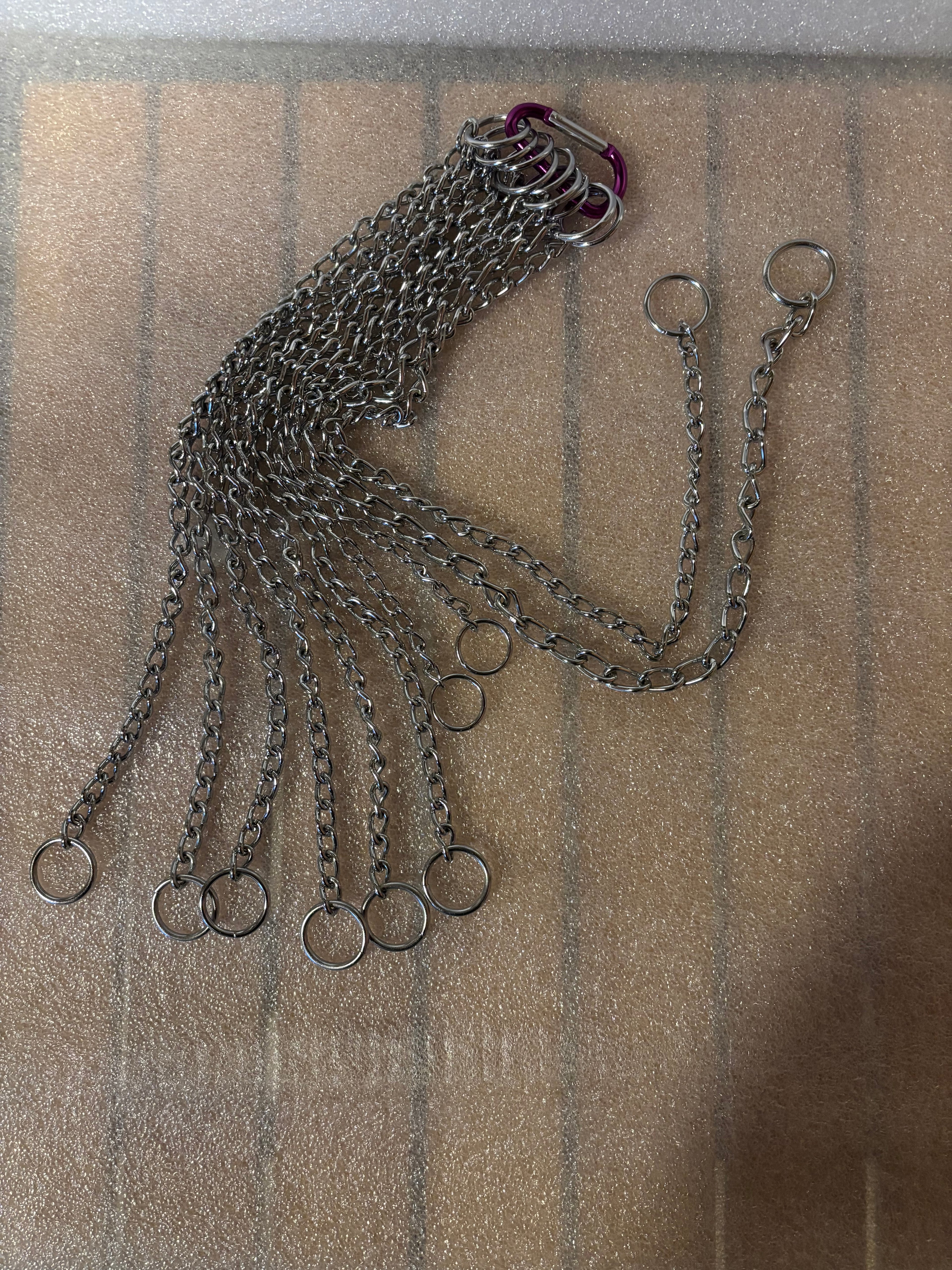 Halsbånd kjetting strup