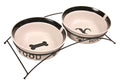 Hundeskål 24643 Keramikk M/Stativ 2stk 2,6L