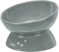 Katteskål Keramikk Ergonomisk XXL 0,35L Ø17cm Grå