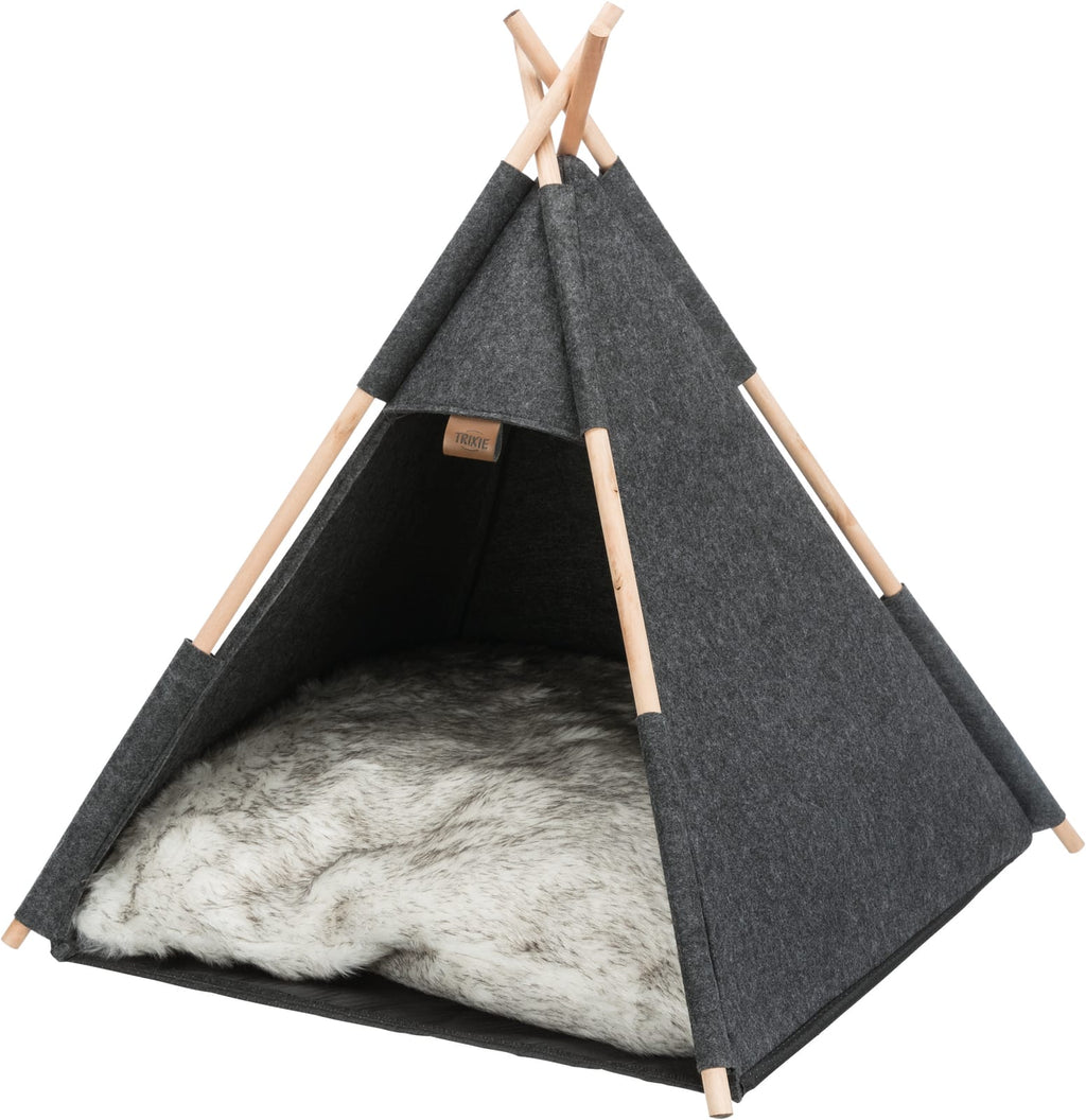 Katte/Hundehule Tipi Filt Antrasit