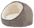 Katte/Hundehule Livia Taupe/Cream Fløyel/Plysj Ø55 x 45cm