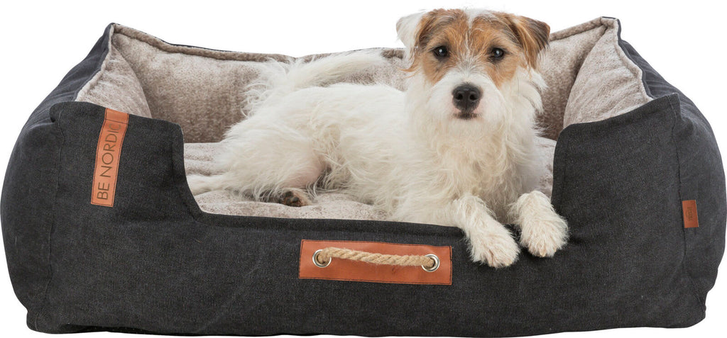 Hundeseng BE NORDIC Canvas/Softplysj Sort/Sand
