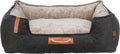 Hundeseng BE NORDIC Canvas/Softplysj Sort/Sand
