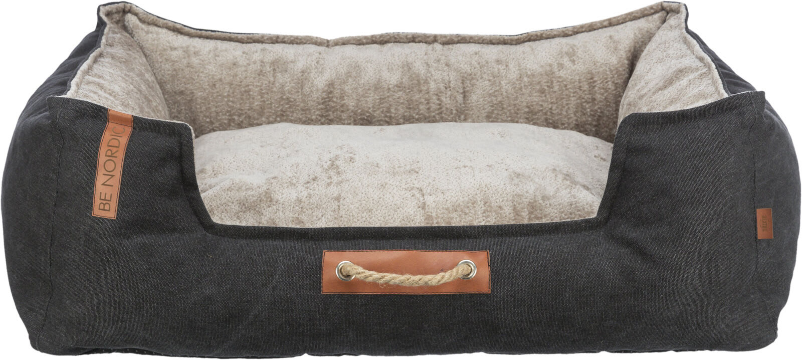 Hundeseng BE NORDIC Canvas/Softplysj Sort/Sand