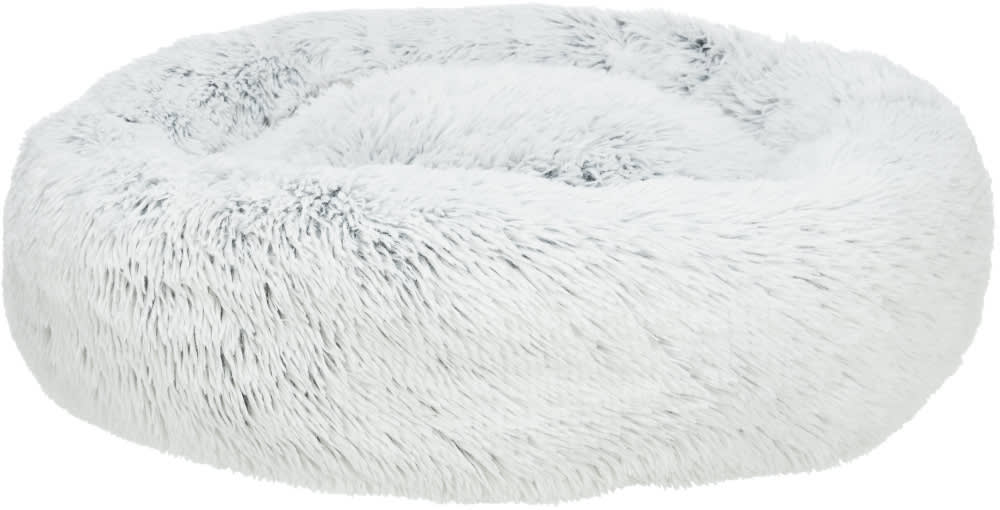 Hundeseng Harvey Hvit/Sort Langhåret Plysj Ø:80cm