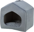 Hunde/Kattehule SOFT Edition Alena 40x45x40cm Blå/Grå Fløyel