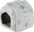 Hunde/Kattehule Nando Softplysj 40x45x40cm Lysegrå