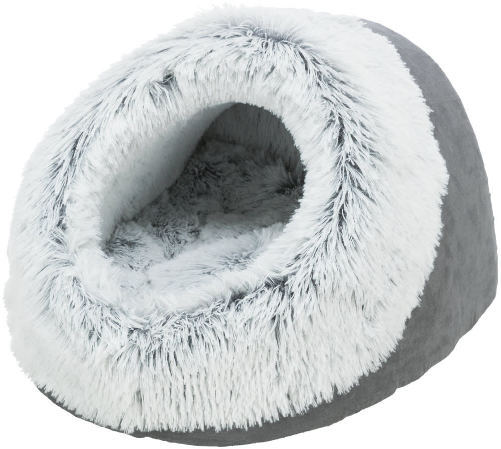 Hunde/Kattehule Harvey Hule Sort/Hvit 35x26x41cm Langhåret Plysj