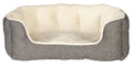 Hundeseng 38975 Davin Lin/Plysj Grå/Creme 60x45cm