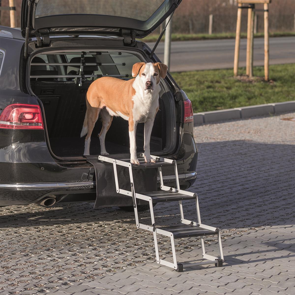 Petwalk Trapp B:37cm H:Opptil 57cm D:Opptil 120cm Aluminium/Plastikk Max 75Kg