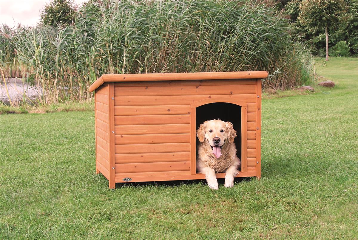 Hundehus Classic i Tre M/Flatt Tak Brun