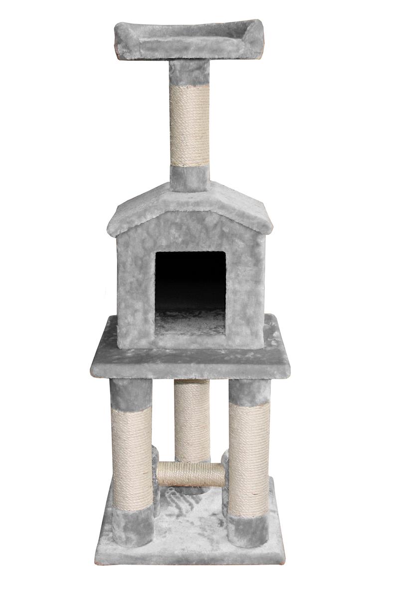 Kattemøbel Classic Eco 40x40x108cm Lysegrå