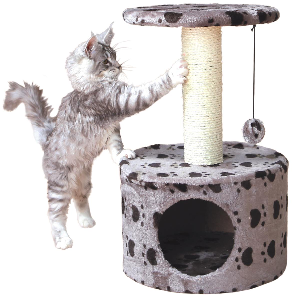 Kattemøbel Ametyst Toledo Rund M/Poter 61cm Grå