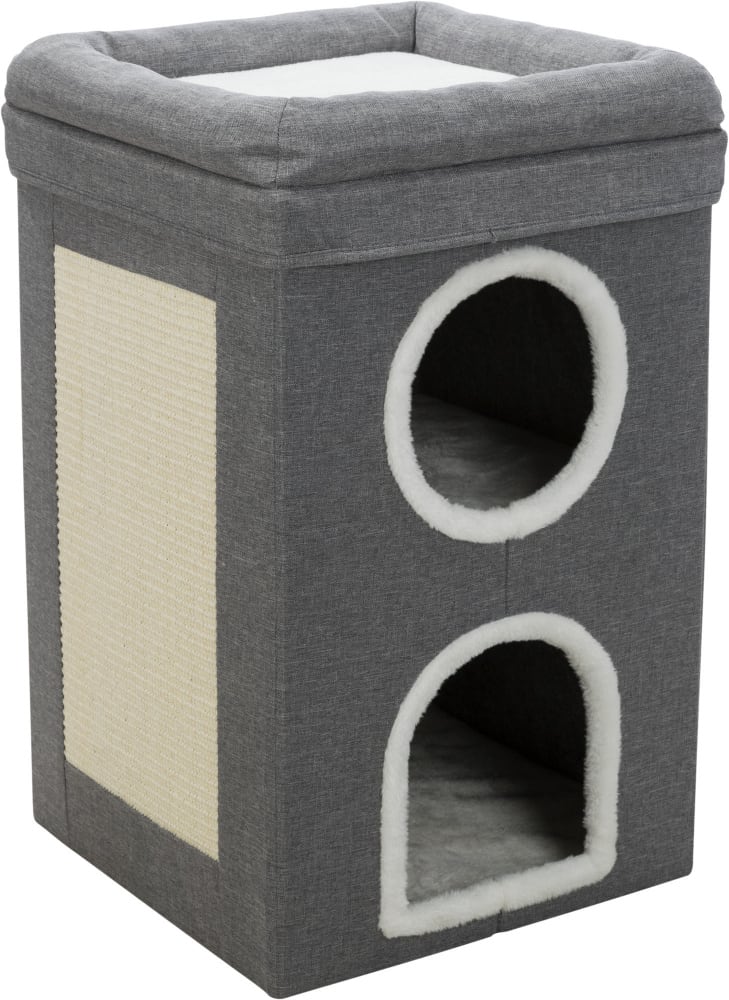 Kattemøbel Cat Tower Saul Sisal/Vevd/Plysj 39x39x64cm Grå