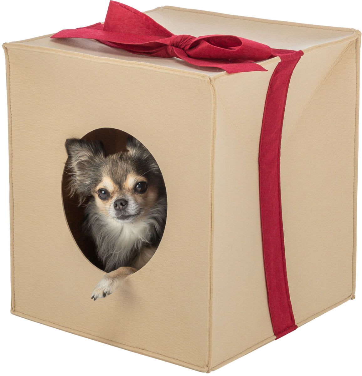 Julehule Filt Lysebrun 33x37x33cm