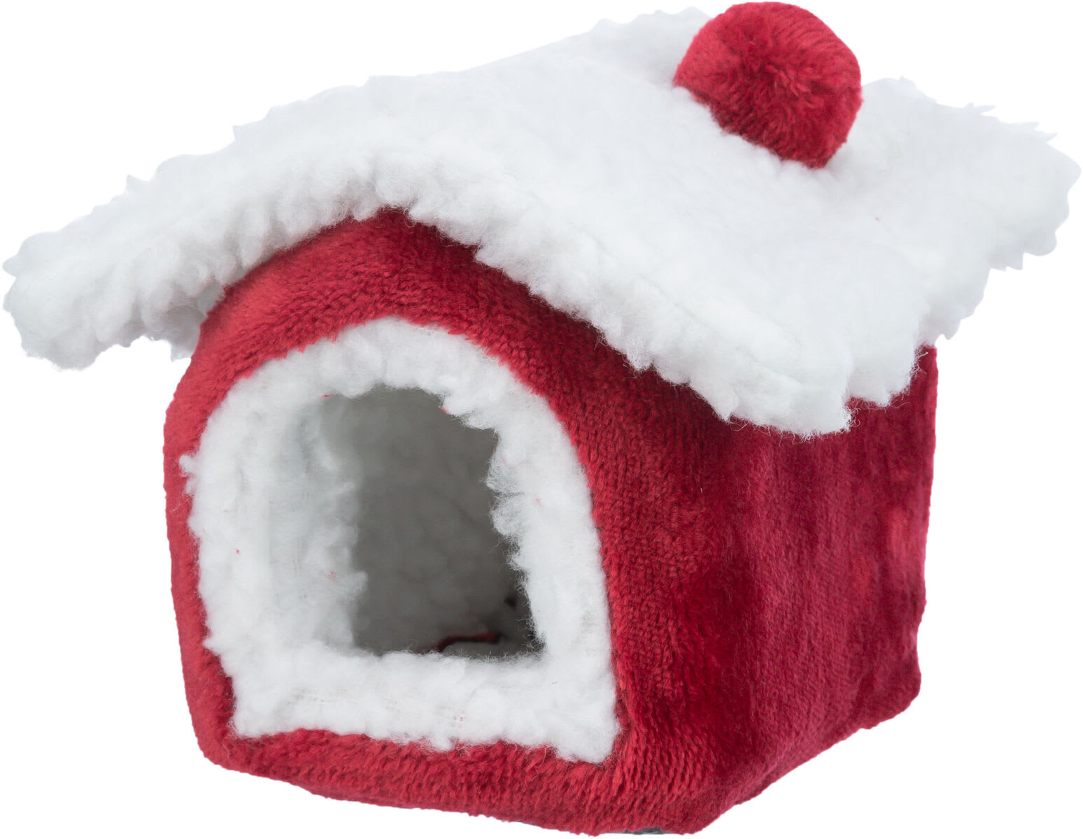 Julehule Xmas Kosehule Mus/Hamster 15x12x15cm Rød/Hvit