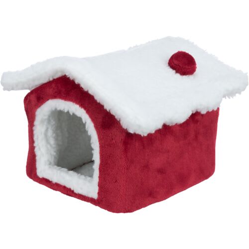 Julehule Xmas Kosehule Degus 23x18x24cm Rød/Hvit