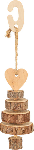 Juleleke Gnager Xmas  Juletre i Tre/Sisal Ø7x28cm