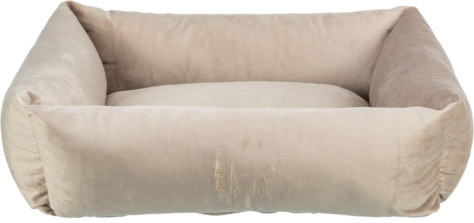 Juleseng Xmas Livia 100x70cm Fløyel Beige