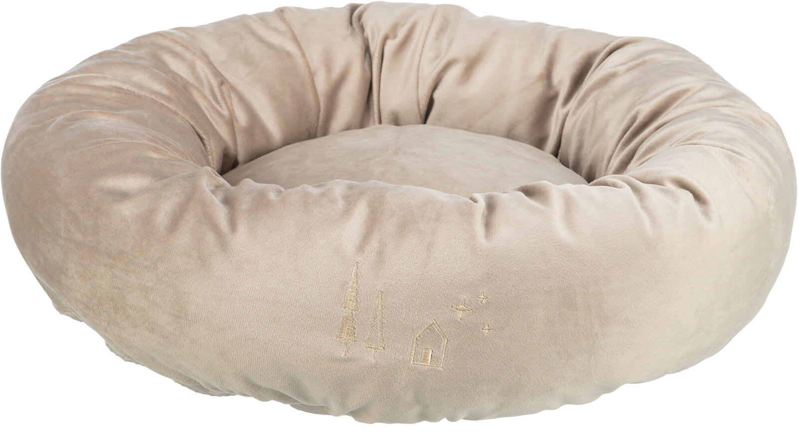 Juleseng Xmas Livia Ø50cm Fløyel Beige