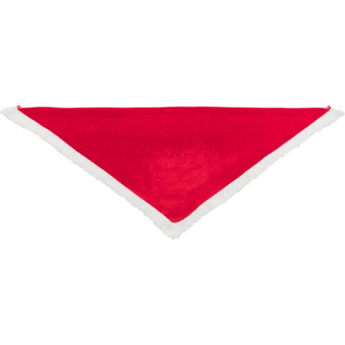 Juletørkle Fløyel/Plysj 75cm Rød