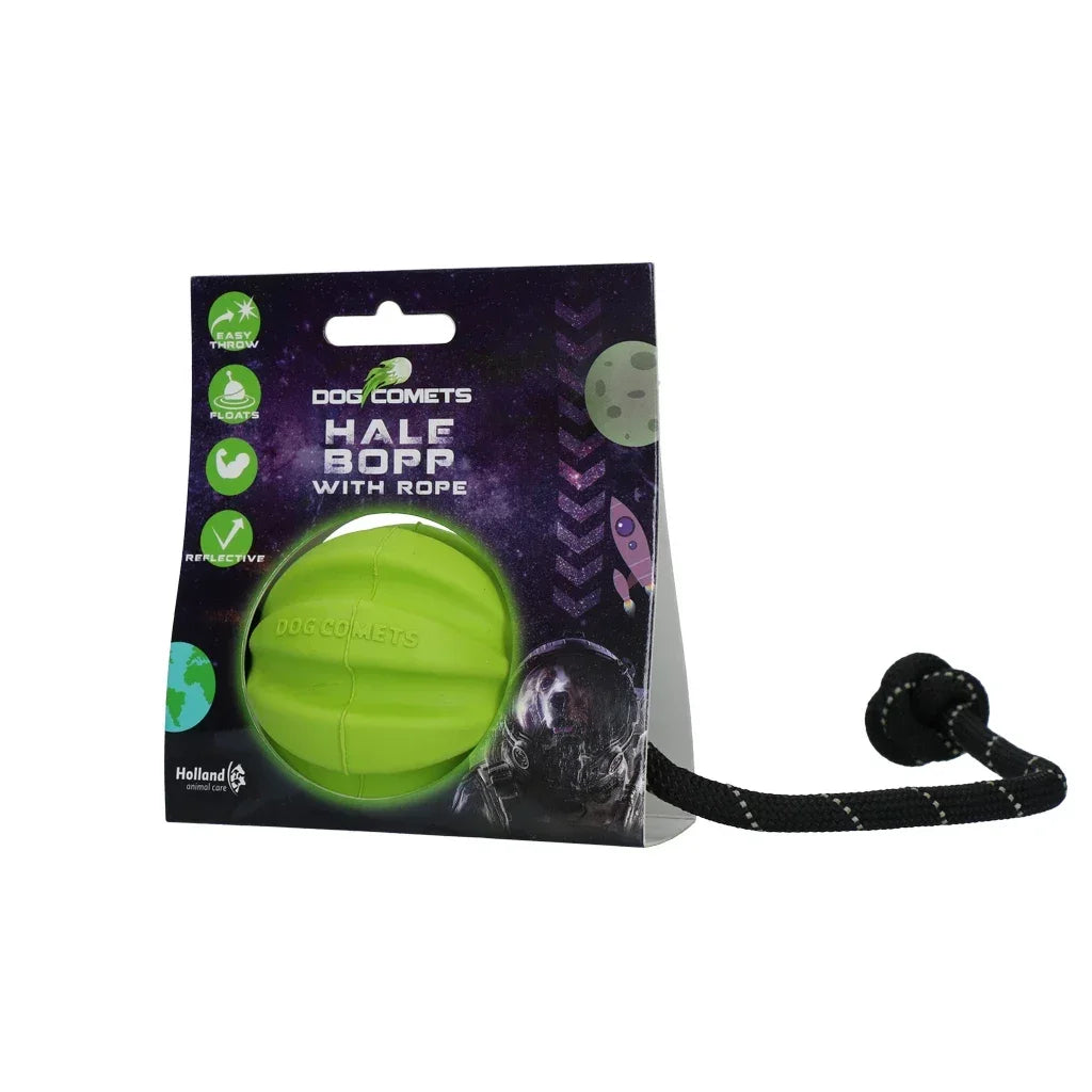 Dog Comets Hale Bopp With Rope Green