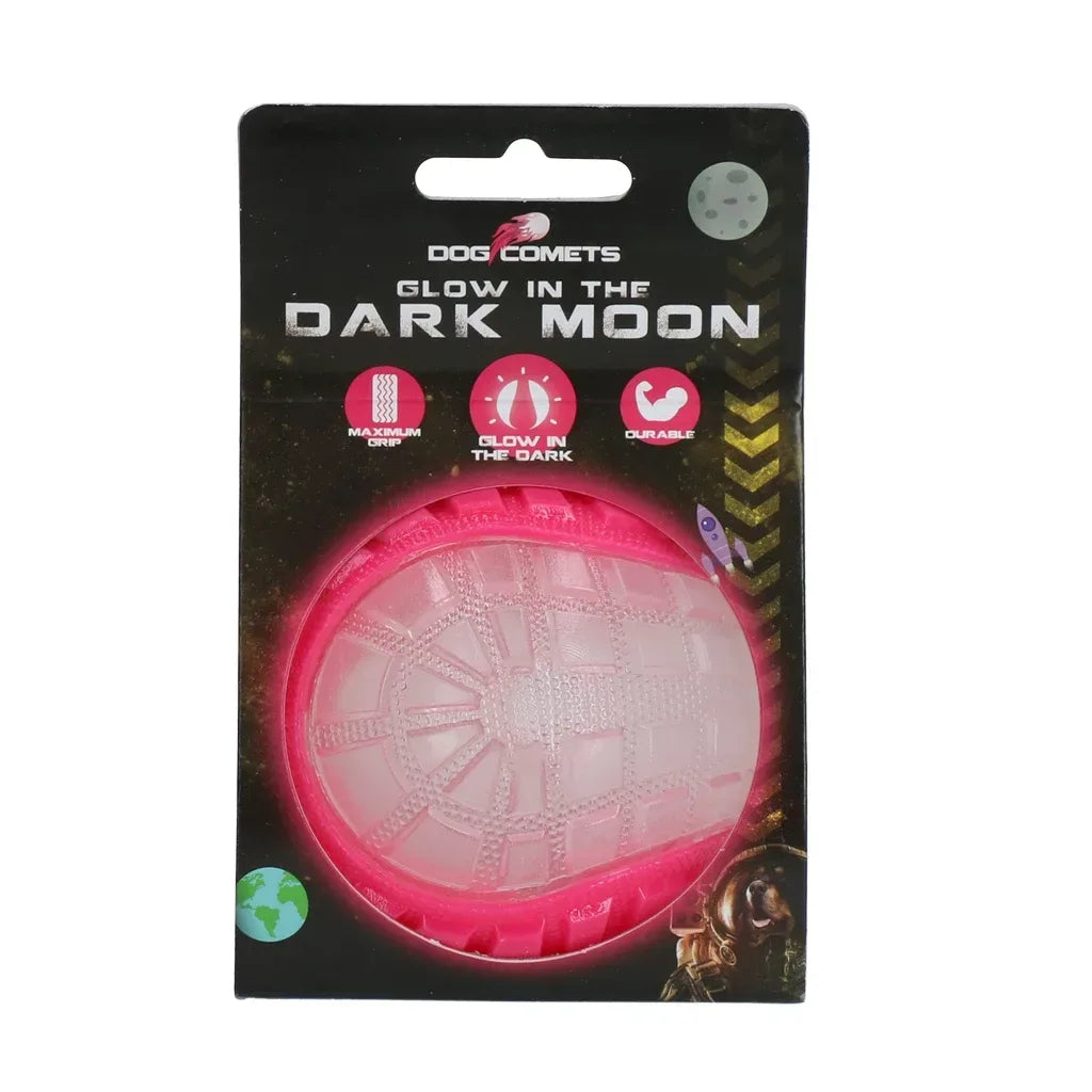 Dog Comets Glow In The Dark Moon Ball M Orange