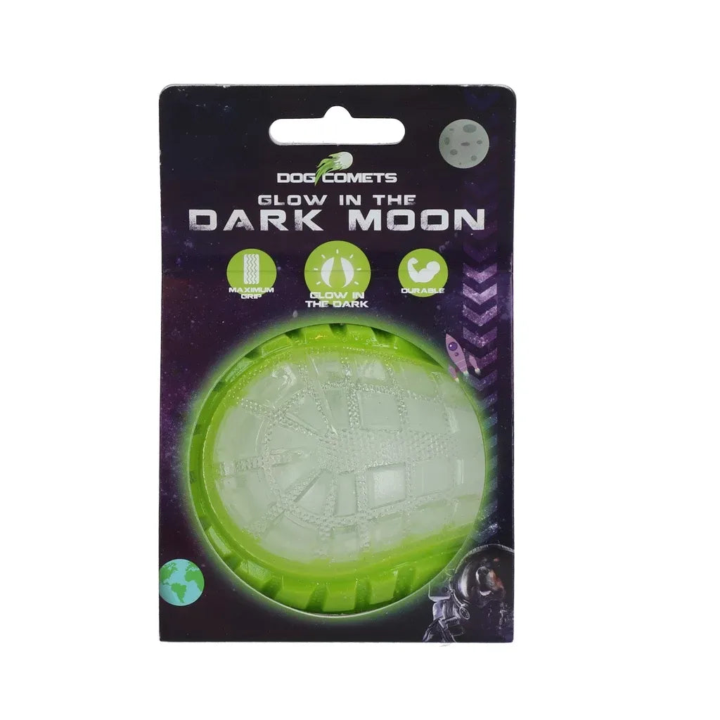 Dog Comets Glow In The Dark Moon Ball M Orange