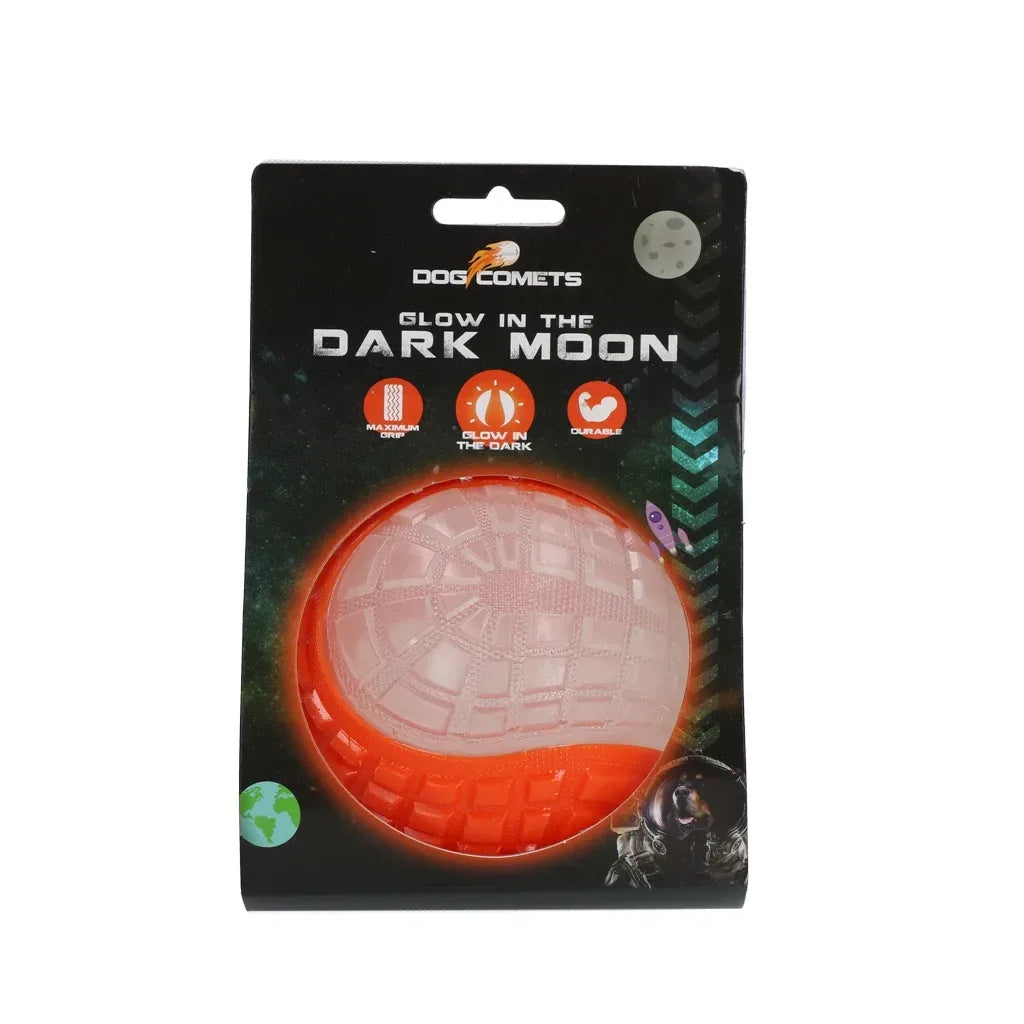 Dog Comets Glow In The Dark Moon Ball L Orange