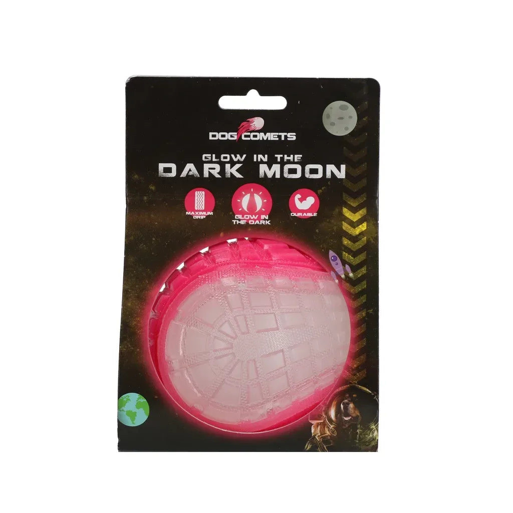 Dog Comets Glow In The Dark Moon Ball L Orange