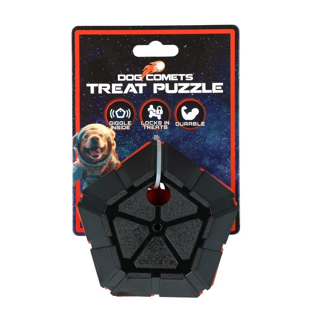 Dog Comets Treat Puzzle Orange