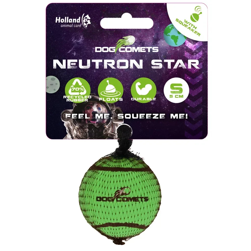 Dog Comets Neutron Star Tennis Ball With Squeaker S 