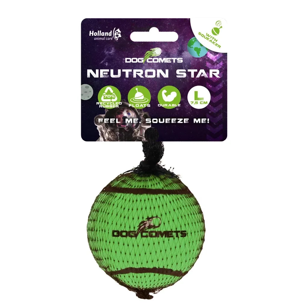 Dog Comets Neutron Star Tennis Ball With Squeaker L 