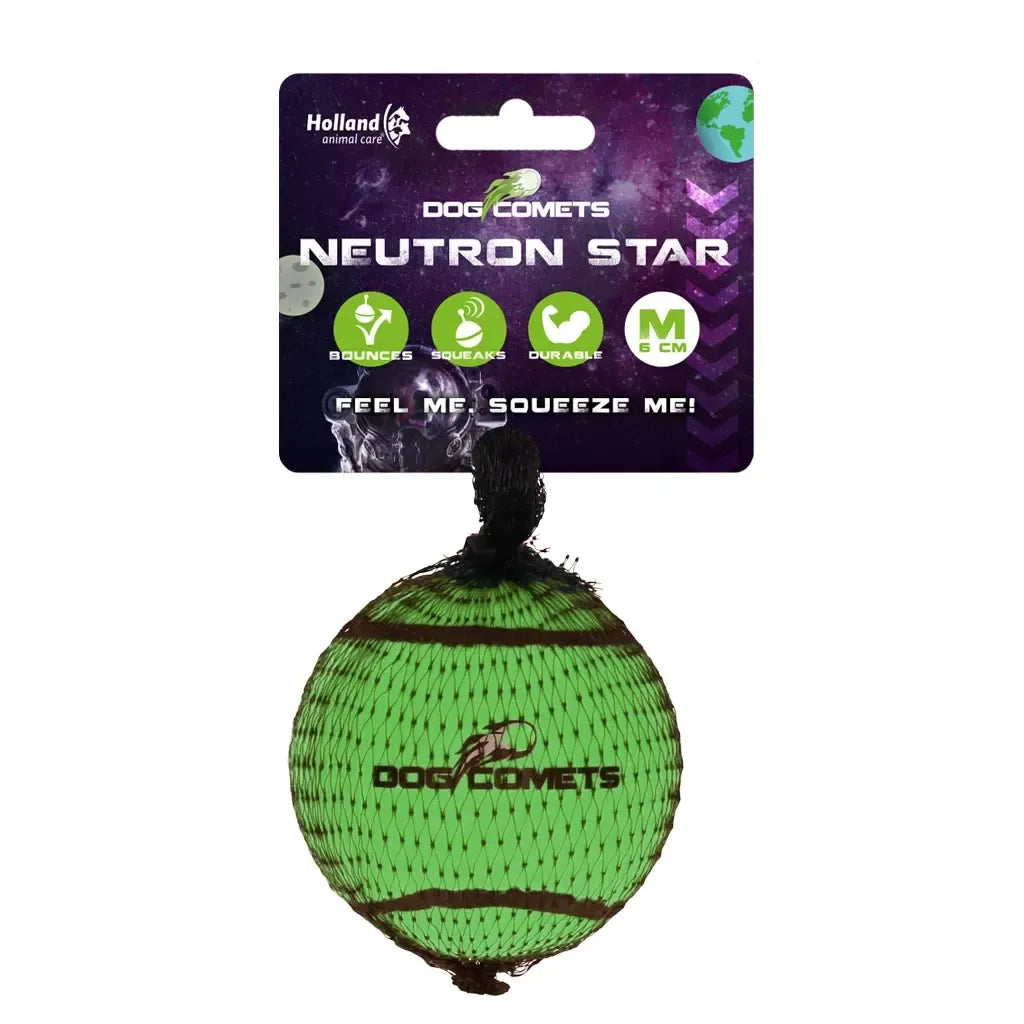 Dog Comets Neutron Star Tennis Ball With Squeaker M 