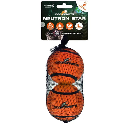 Dog Comets Neutron Star Tennis Ball With Squeaker L (2-pack)