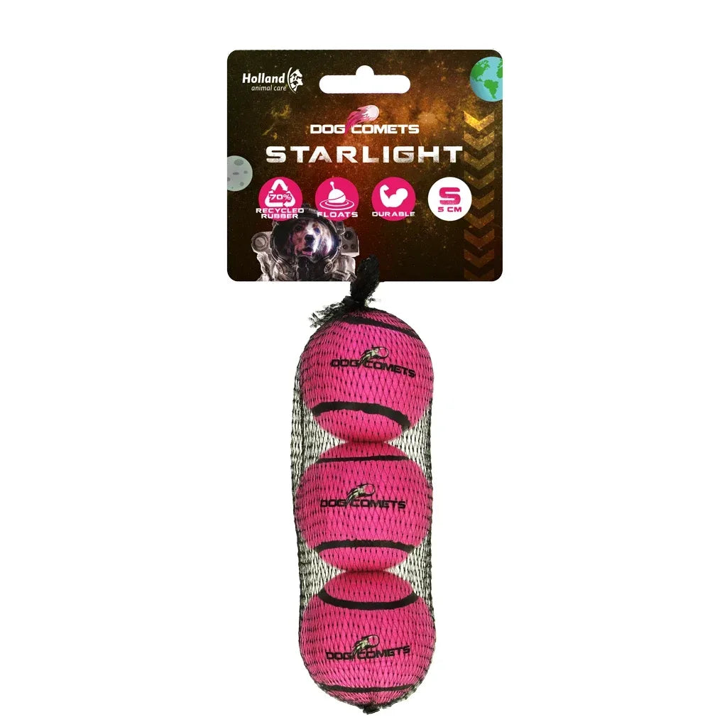 Dog Comets Starlight Tennis Ball S (3-pack)