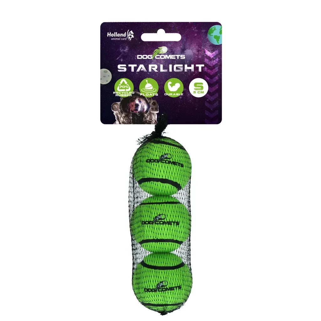 Dog Comets Starlight Tennis Ball S (3-pack)