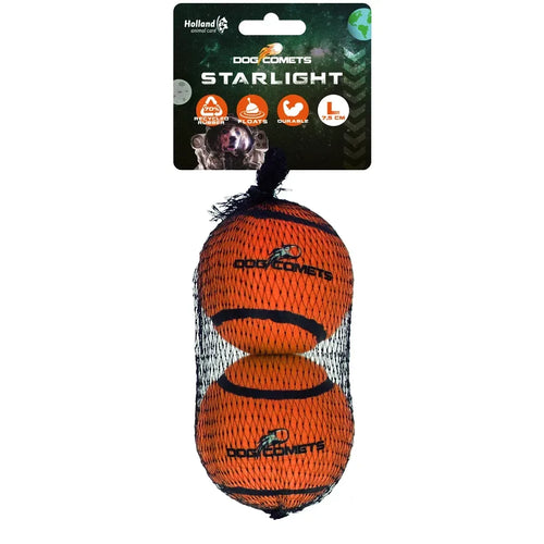 Dog Comets Starlight Tennis Ball L (2-pack)