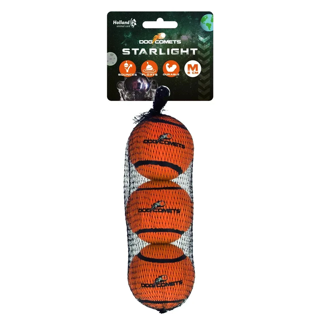 Dog Comets Starlight Tennis Ball M (3-pack)