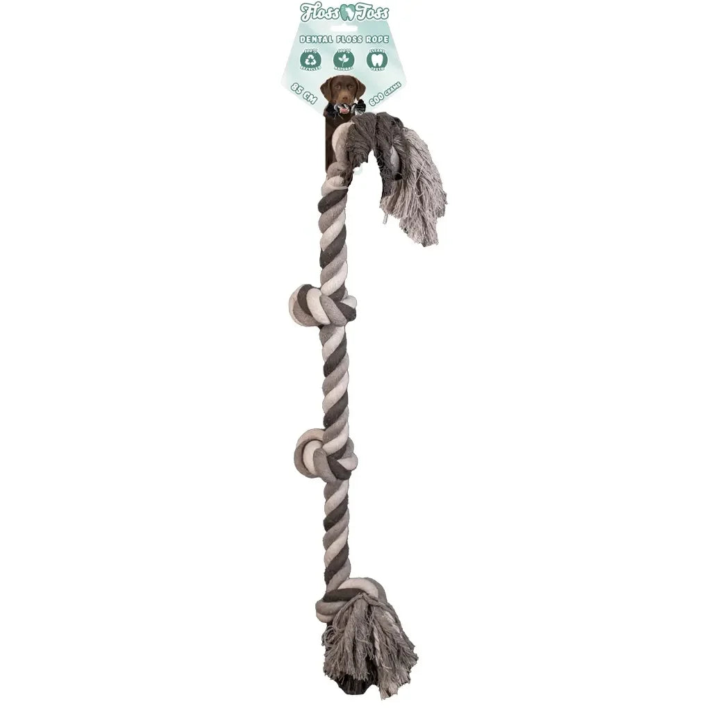 Floss Toss Dental Rope 4 Knot - 85 cm
