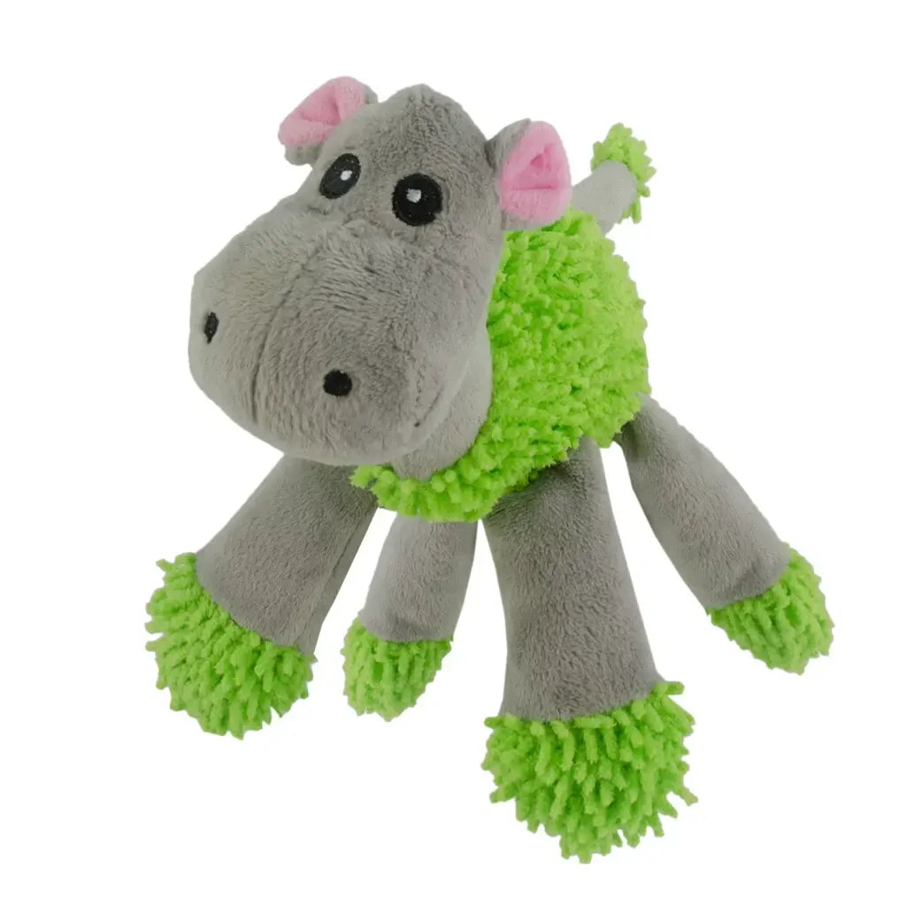 Fuzzle with 5 squeakers Hippo