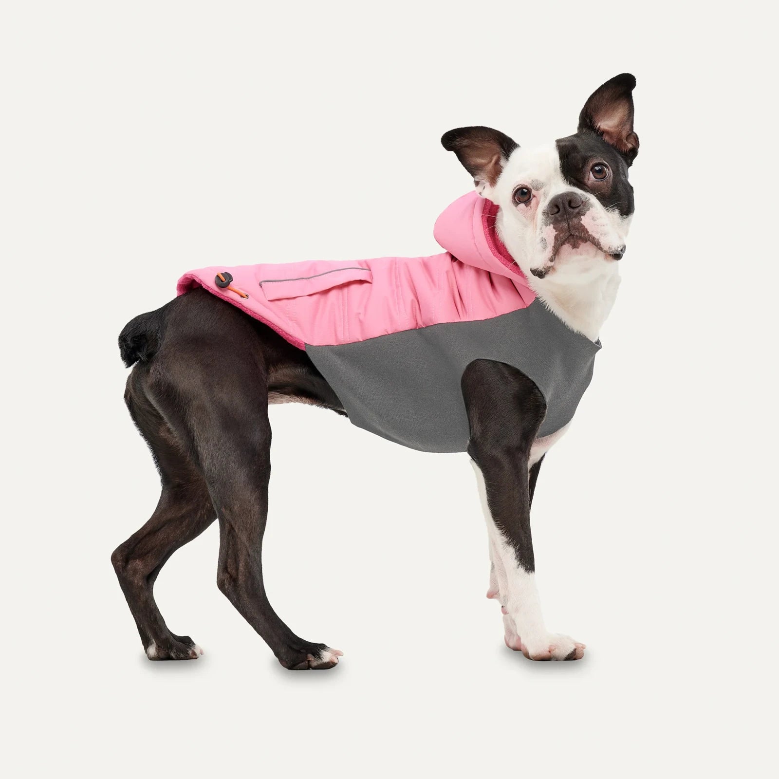 Hooded Signature Winter Jacket M Rosa/Grå