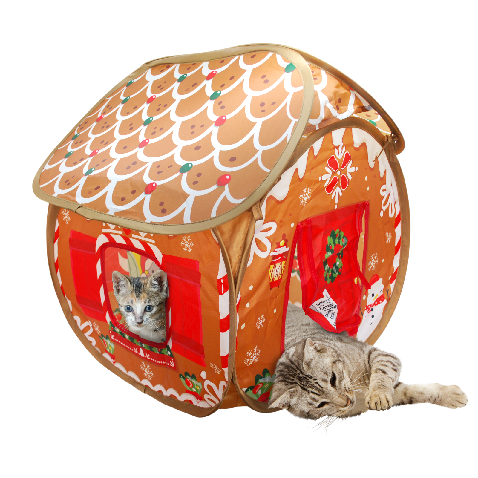 Juleleke KONG Holiday Play Spaces Bungalow Gingerbread