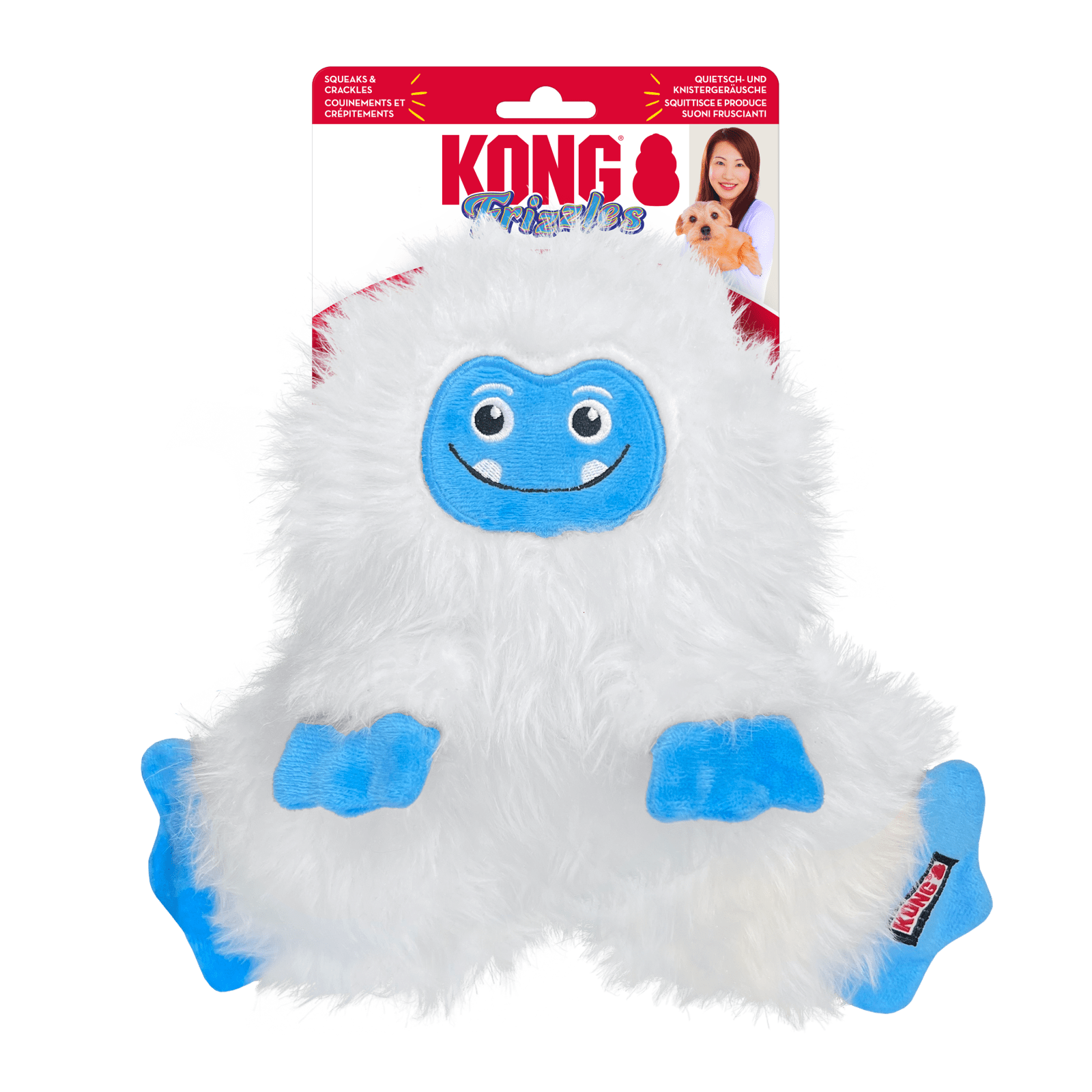 Juleleke KONG Holiday Frizzles Yeti M/L