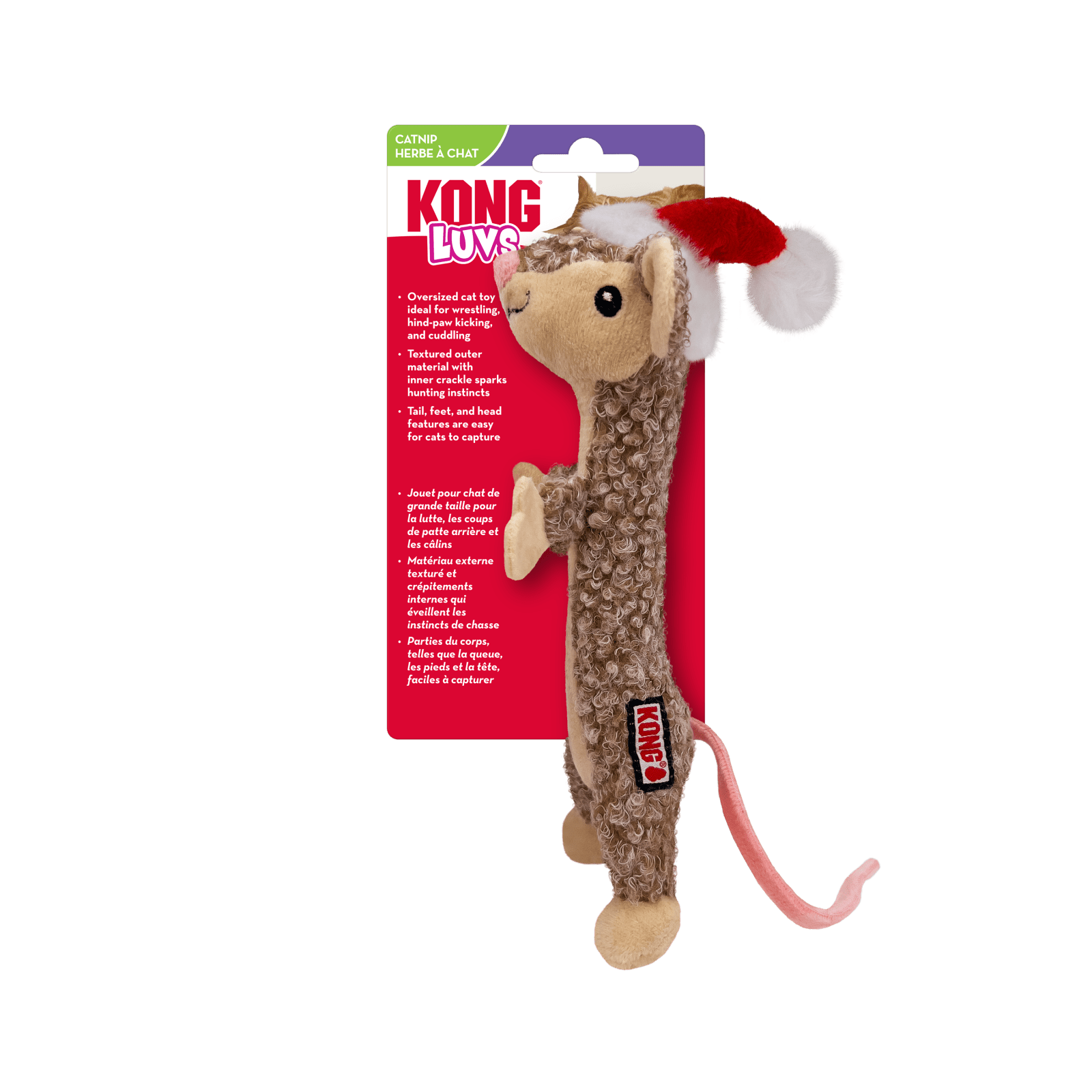 Juleleke KONG Holiday Cat Luvs Mouse