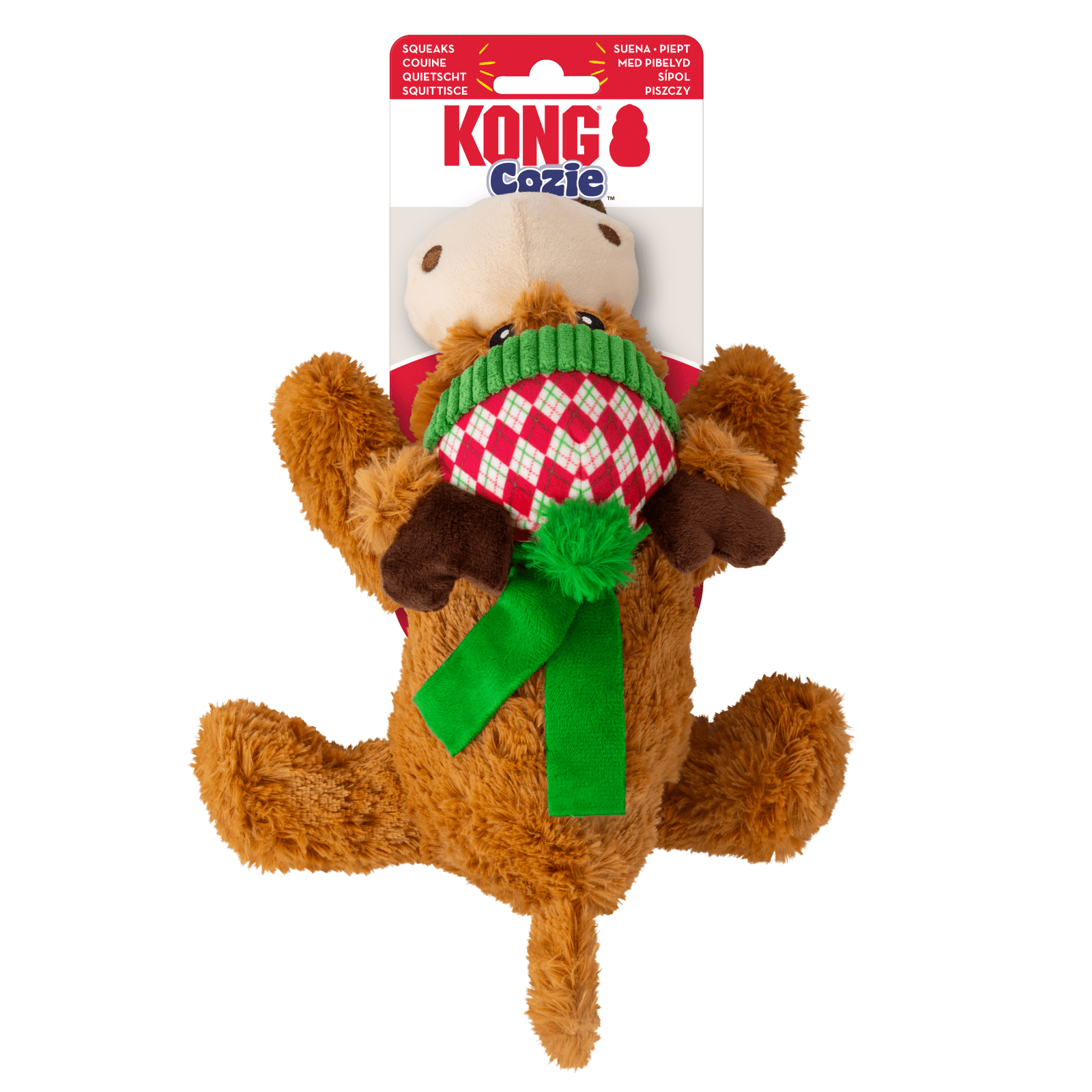 Juleleke KONG Holiday Cozie Reindeer M