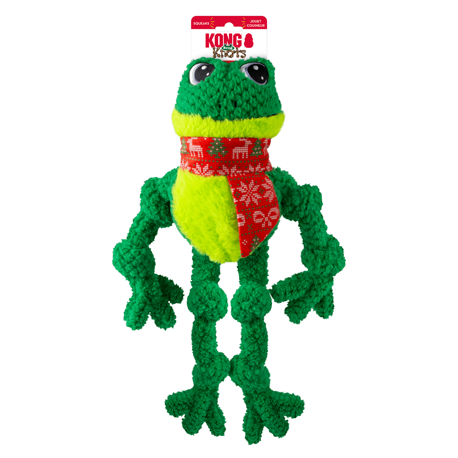 Juleleke KONG Holiday Knots Frog L/XL