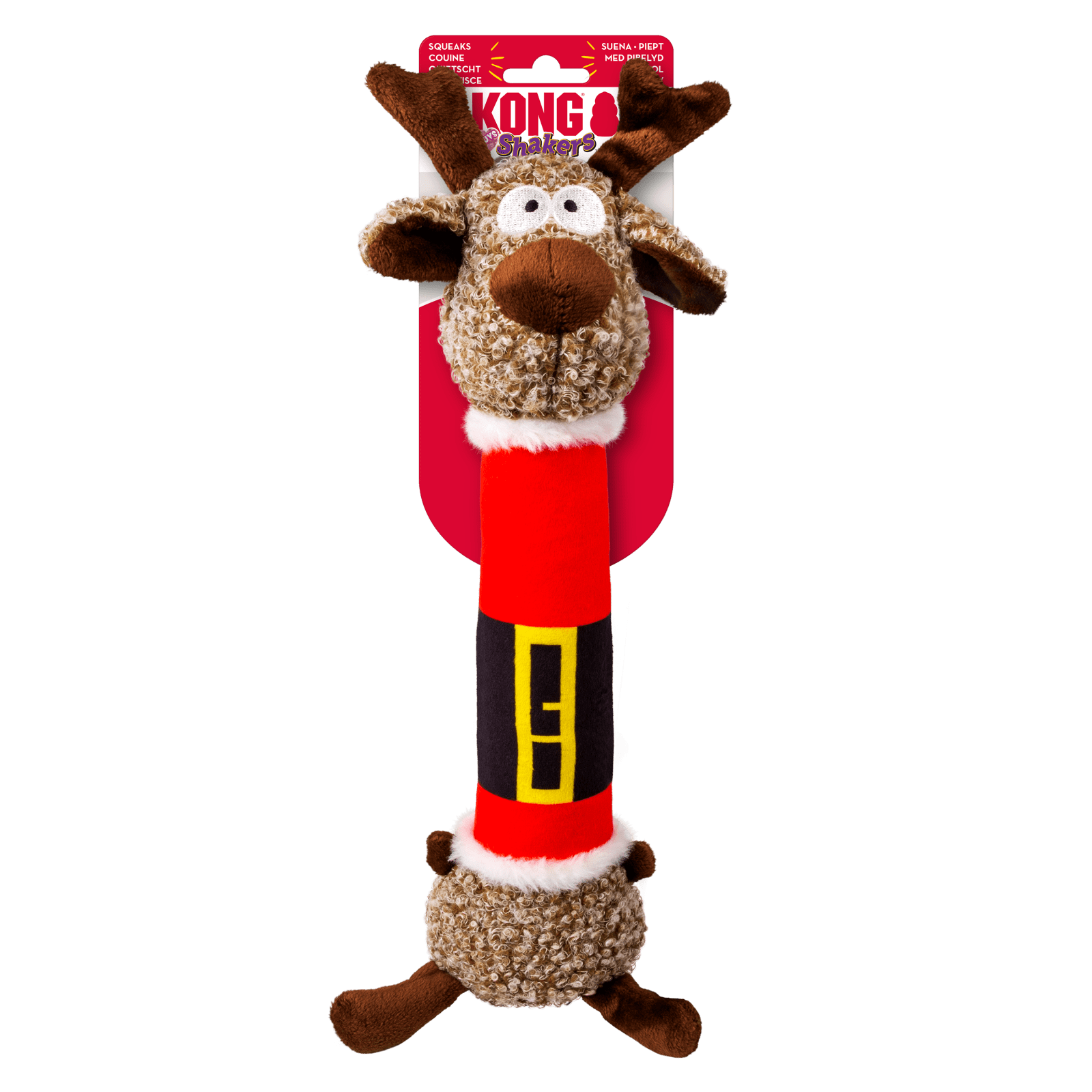 Juleleke KONG Holiday Shakers Luvs Reindeer M