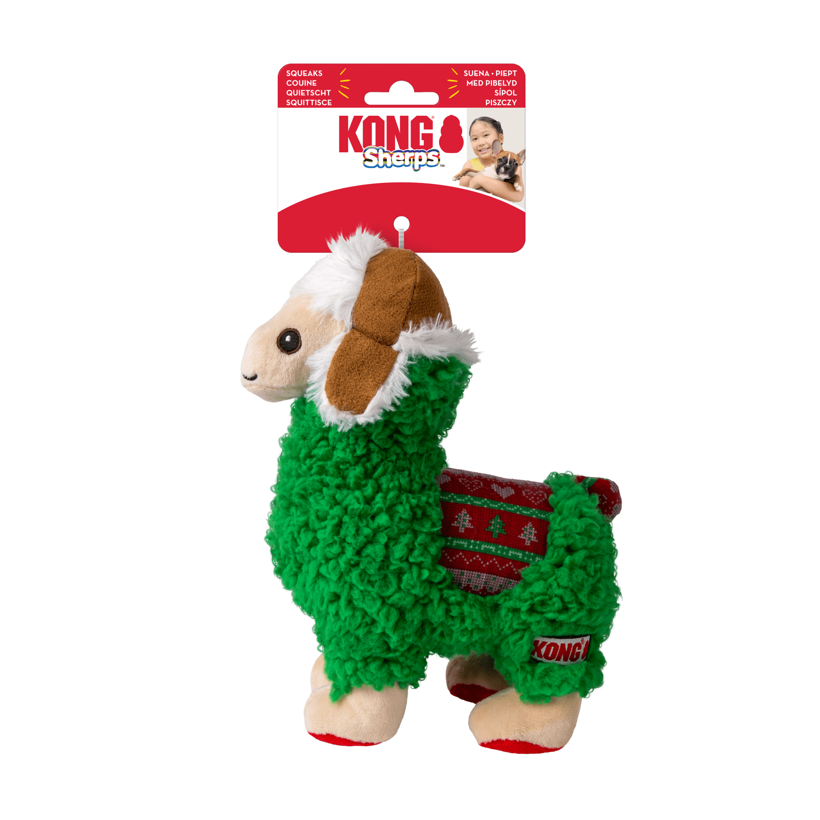 Juleleke KONG Holiday Sherps Llama M